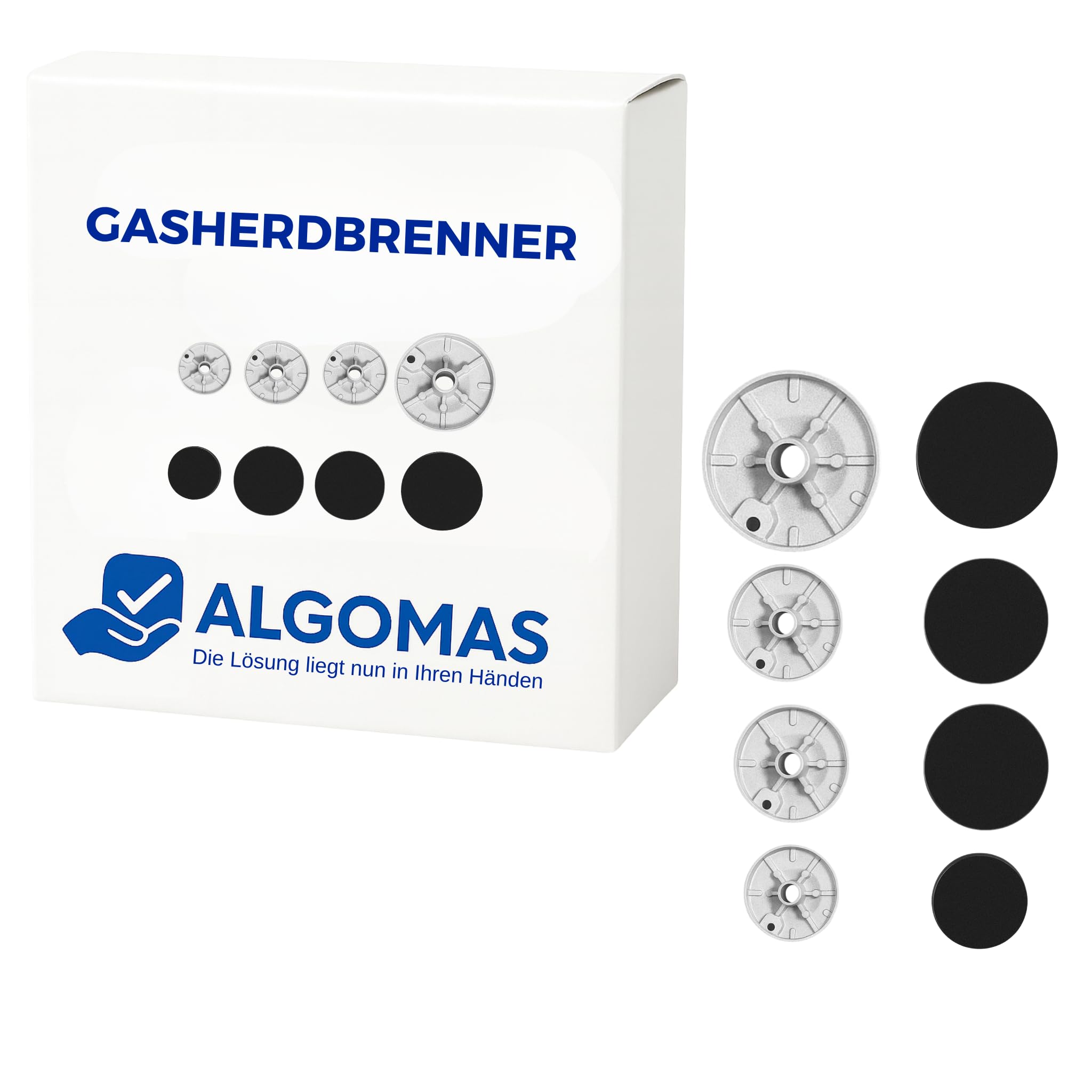 ALGOMAS Universal-Gas-Kochfelder, robuste Legierung und stabile Flamme, verbesserte Leistung, Ersatz für den täglichen Gebrauch, kompatibel mit Bosch Balay Teka Siemens