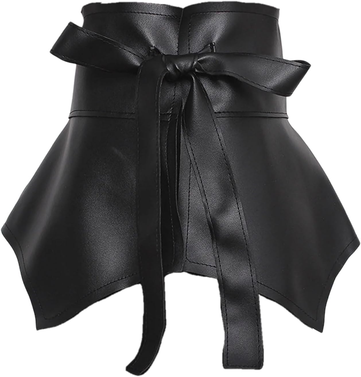 Peplum Waist Cincher Elegant Chain for Dress Elastic Ruffle Waistband Trendy Underbust Waist Chain Wide Belt