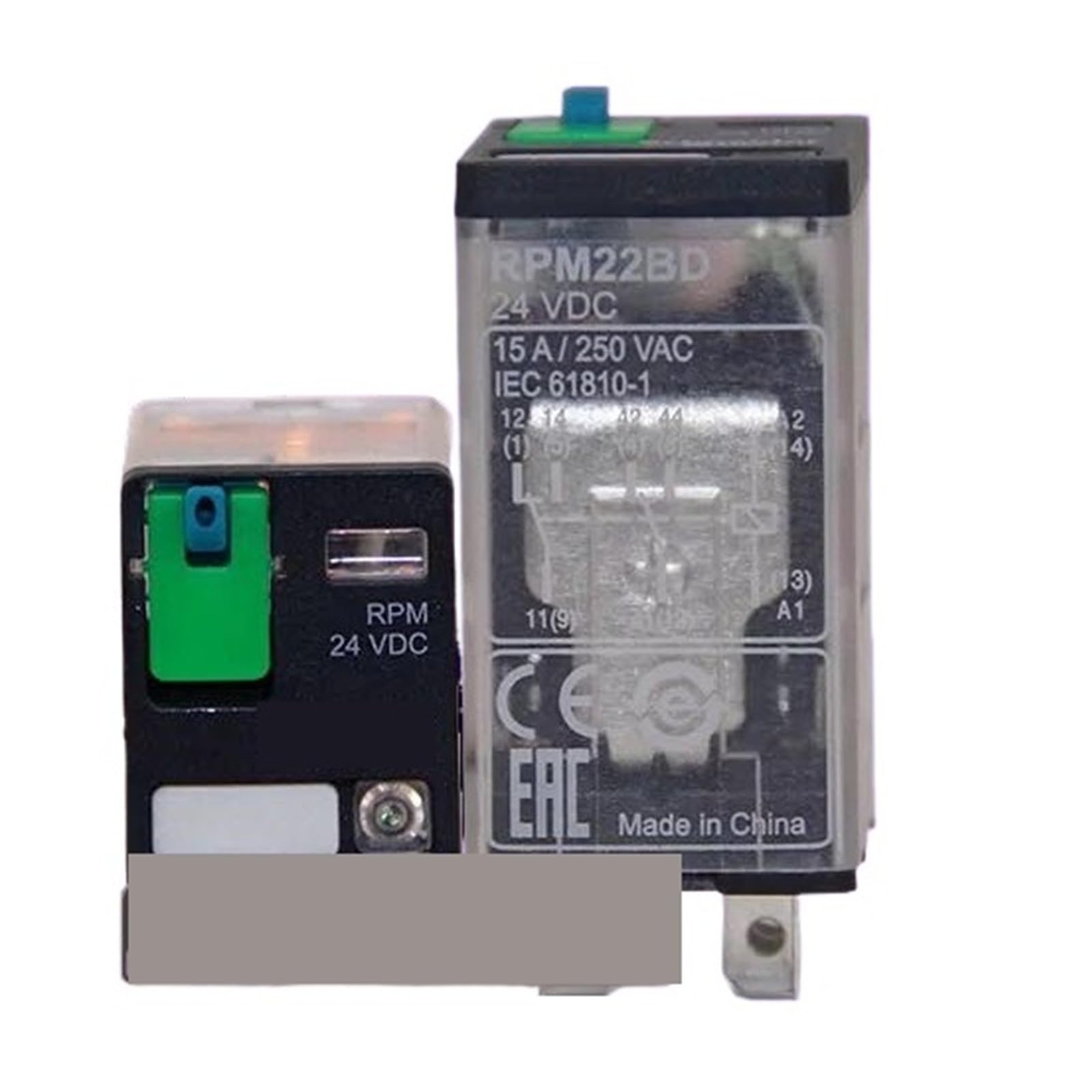 Przekaźnik mały, RPM22BD, DC 24 V, 2CO