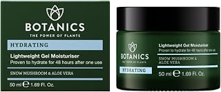 Lightweight & Hydrating Face Moisturizer for Women & Men - Gel Facial Moisturizer for Dry Skin - Enriched with Snow Mushroom & Aloe Vera - Vegan & Cruelty-Free 48-Hour Hydration (1.69 Fl Oz)