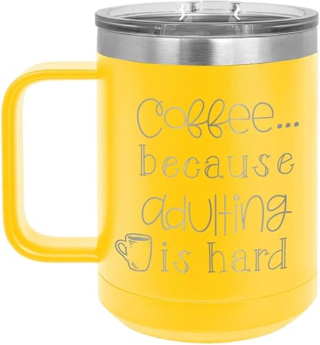 Taza de café con tapa superior deslizable  Taza de café de viaje aislado  Ideas de regalo de cumpleaños o Navidad de mujeres o hombres  Compare con