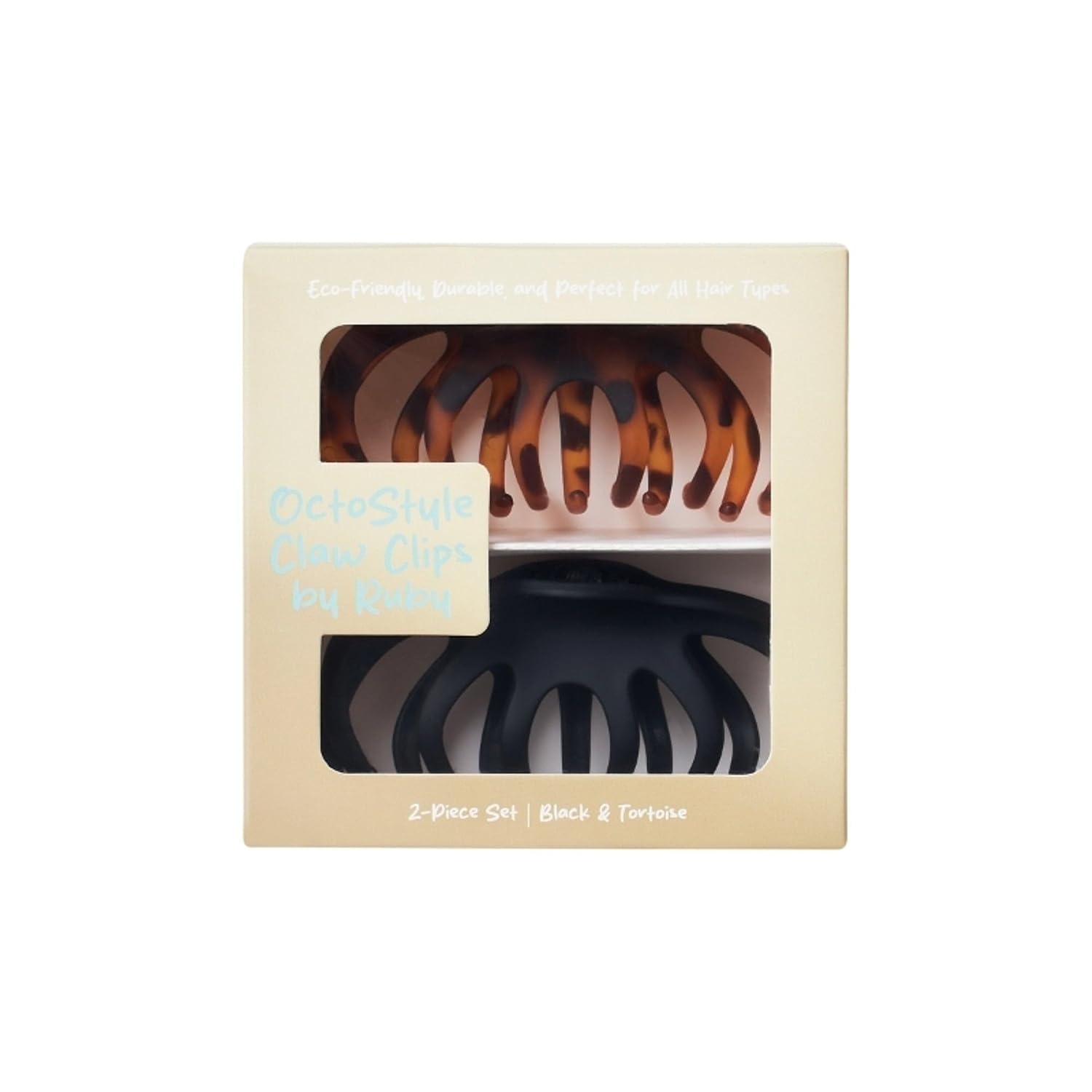 OctoStyle Claw Clips, Hair Accessories, Polystyrene (PS), Effortless Style, Sustainable Elegance | RUBY VIBE CO