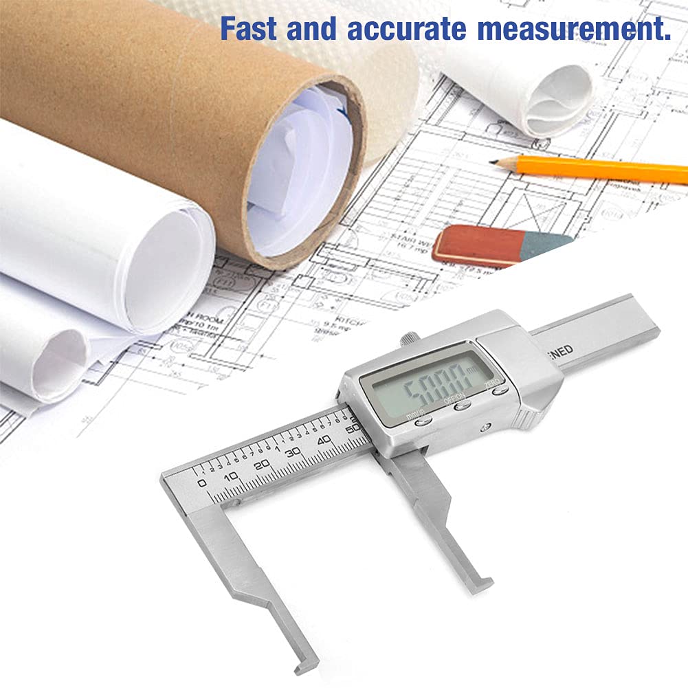 Calibrador Electrónico Digital 14-75 Mm Ranura Interior Herramienta de Calibrador Vernier de Acero Inoxidable Medidor Electrónico Digital