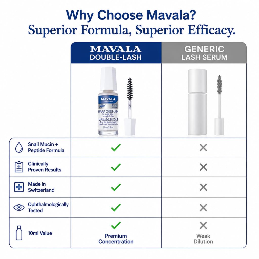 Mavala (MA6HL) Double-Lash Trattamento per ciglia più lunghe, dense e forti