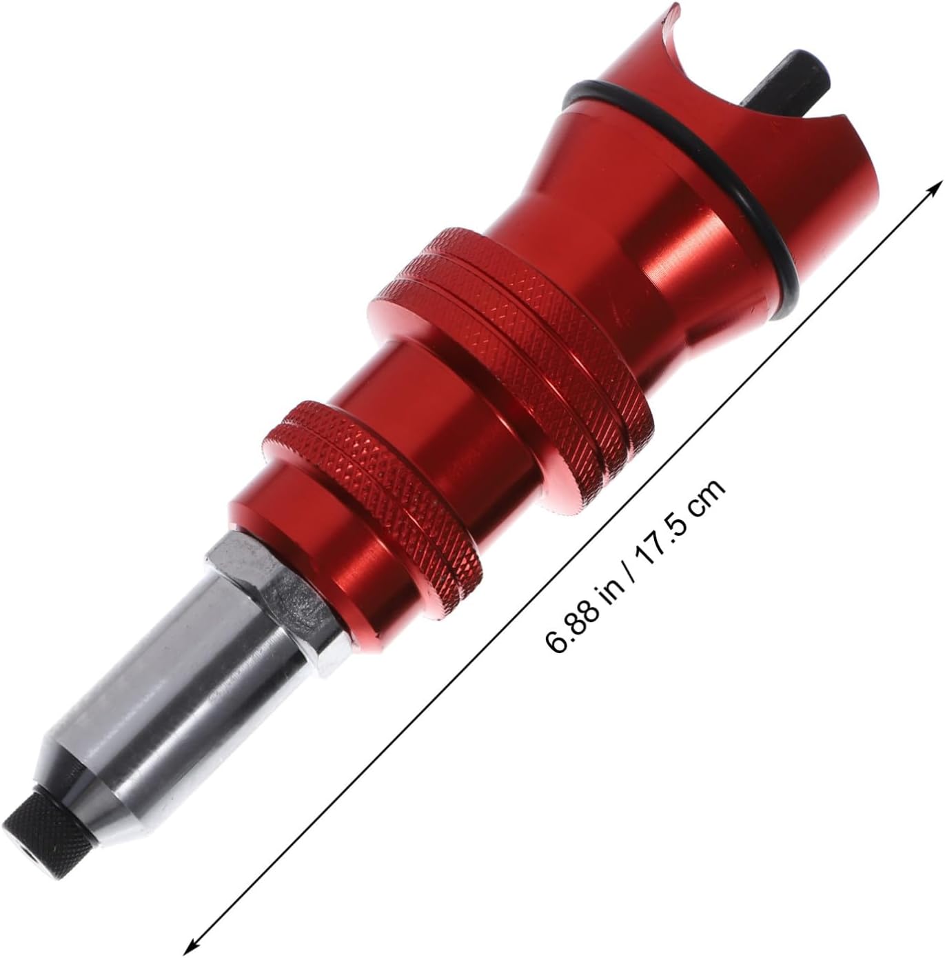 VOSAREA 1Set Rivet Tool Adapter for Electric Riveter Aluminum Alloy Head Quick Release Compatible with Drill High Durability for Efficient Riveting for Home and Work Projects