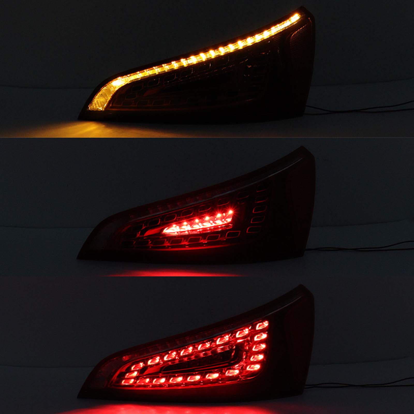 TiJeRa Destro Luce Posteriore a LED per Audi Q5 2010 2011 2012 2013 ‎8R0945093A 8R0945094A Luci Posteriori Dell'Auto