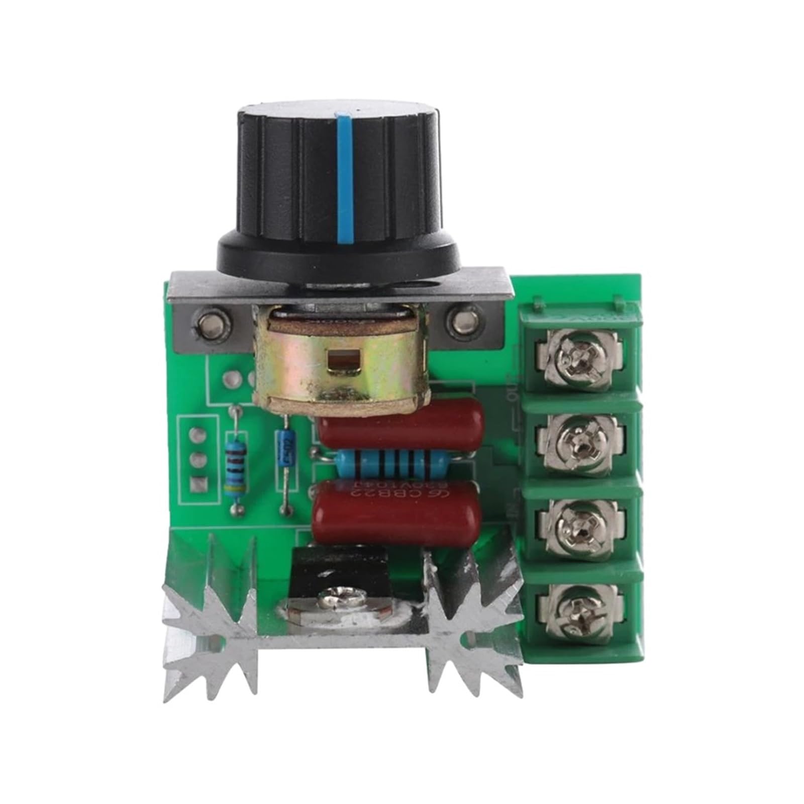 AC 220V 2000W SCR Voltage Regulator 25A Motor Speed Controller with Control Knob Thermostat Electronic Module(Onboard switch)