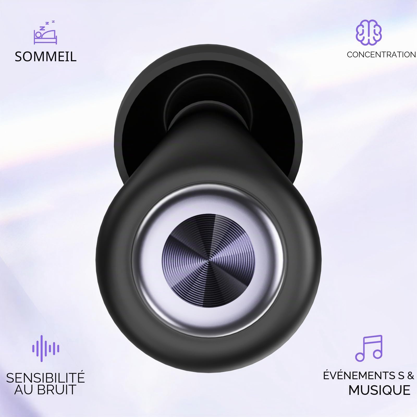 Bouchon D'oreille Pour Dormir, 2026 Nouveau Bouchon D'oreille Anti Bruit, Doux, Léger Et Réutilisable
