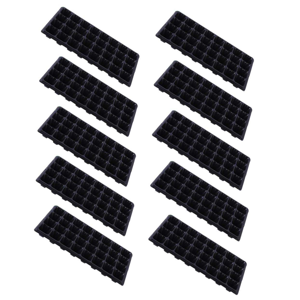 UPKOCH Lot de 10 Plateaux de Germination en Plastique Épaissi pour Semis, Kit de Culture de Plantes Résistant la Sécheresse, pour Jardinage Extérieur
