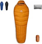 Down Sleeping Bag with Pillow, Ultralight Mummy Sleeping Bag for Backpacking,Hiking and Camping Outdoor with YKK Two-Way Zipper,680FP Duck Down