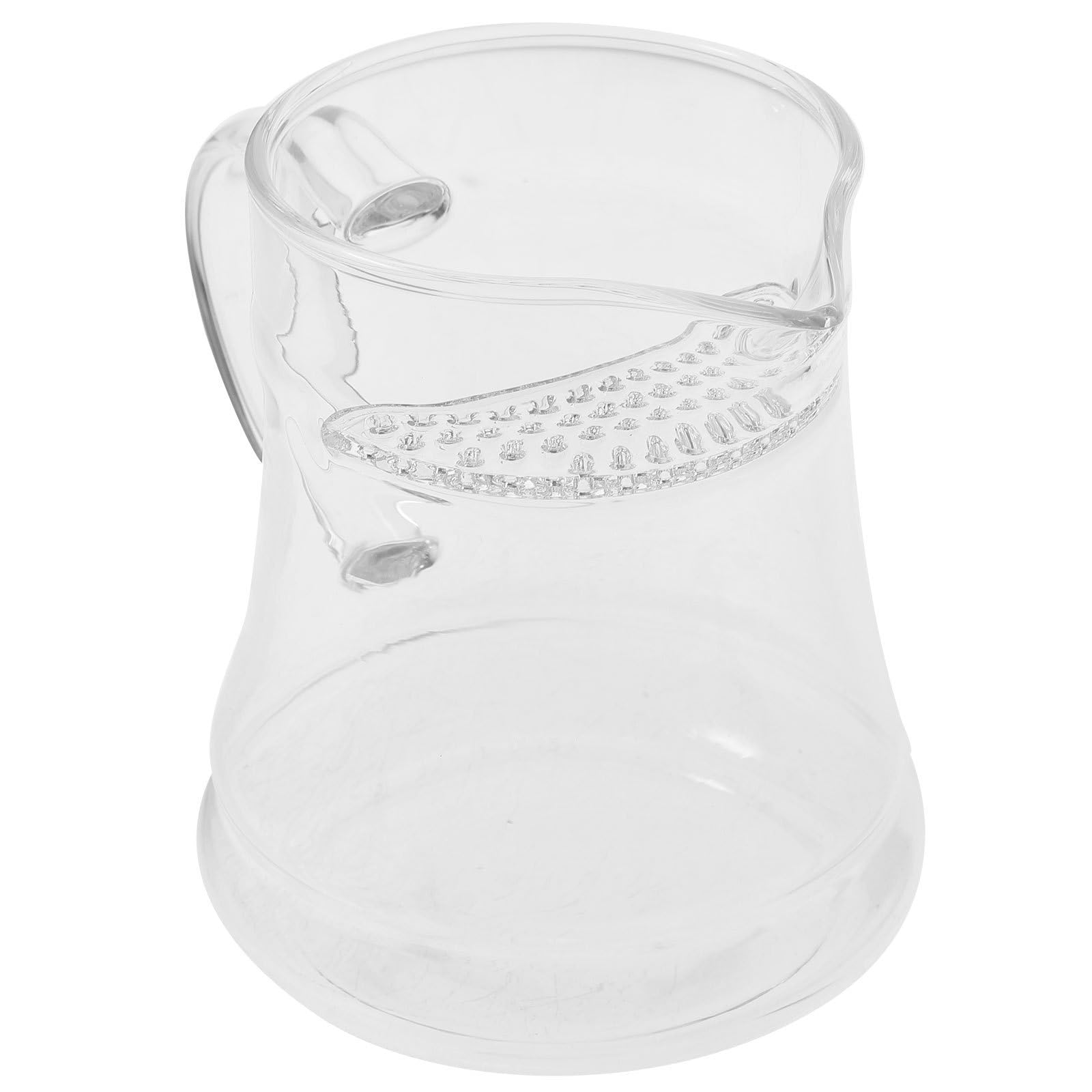 Jarra de vidrio resistente al calor con diseño chic para preparar té verde