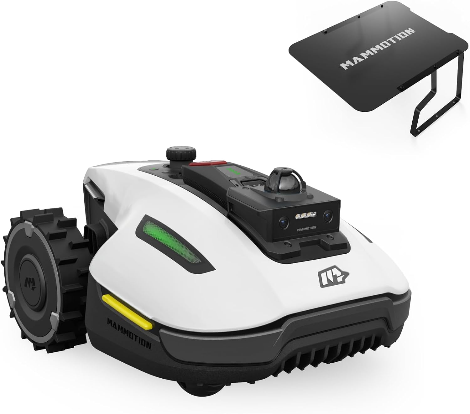 MAMMOTION YUKA mini 2 1000 Robot Rasaerba con Garage mini | LiDAR 360° + Visione AI, No RTK, senza Cavo Perimetrale, Nessuna Perdita di Segnale, DropMow, Consigliato per 1000m²