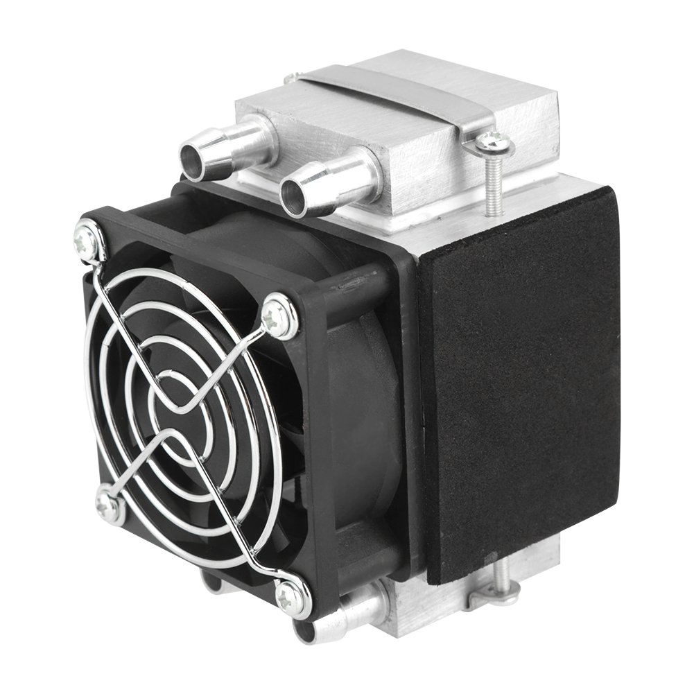 Refrigerazione Elettronica a Semiconduttore 12V 0,2a 144W, Kit Sistema di Raffreddamento Mini a 2 Chip, Kit di Raffreddamento Termoelettrico Per Letto Per Animali Domestici, Banco di Prova