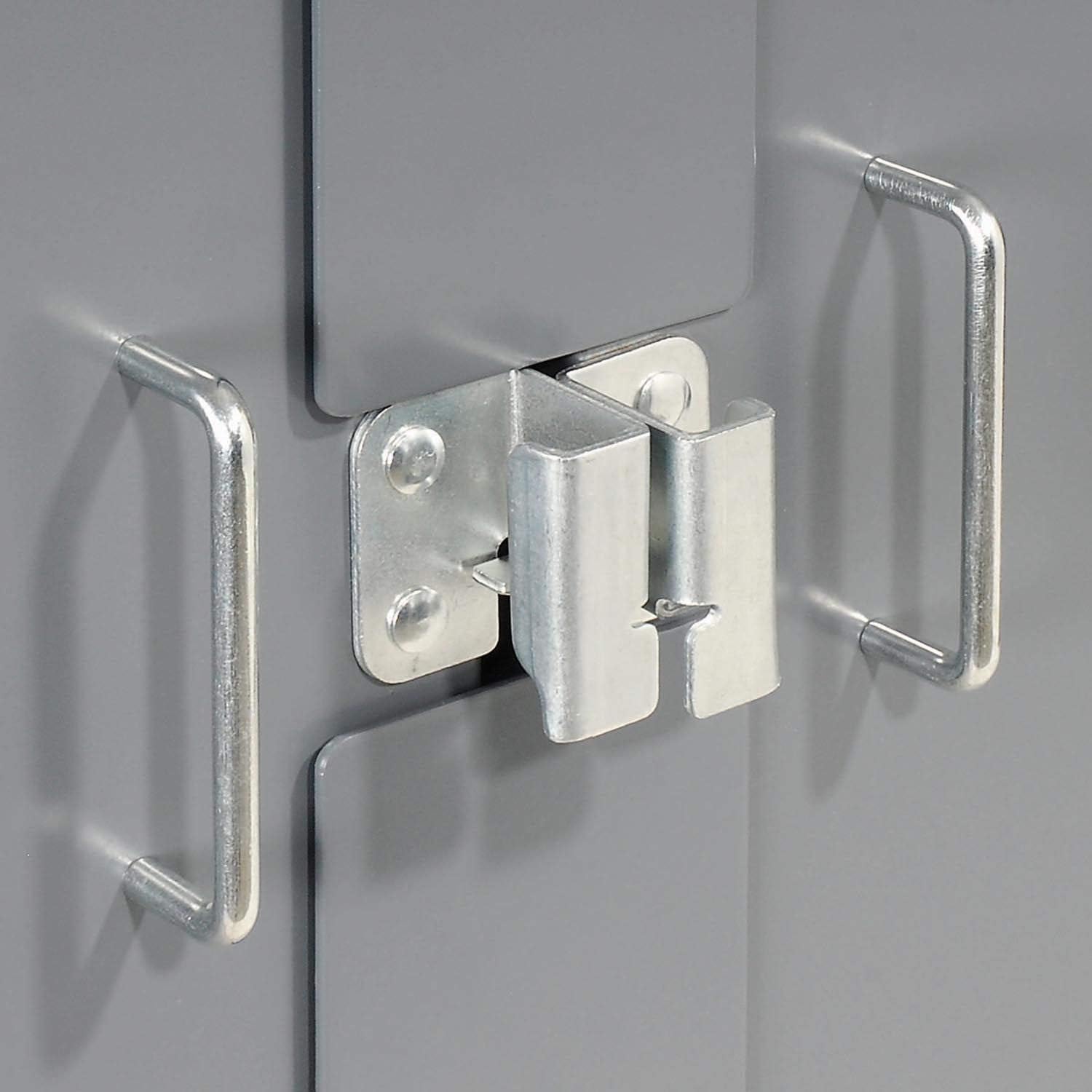 Global Industrial Deep Door Bin Cabinet, Includes 136 Blue Plastic Bins, Padlockable Steel Cabinet, 38" W x 24" D x 72" H, for Tool and Parts Storage, Ships Assembled