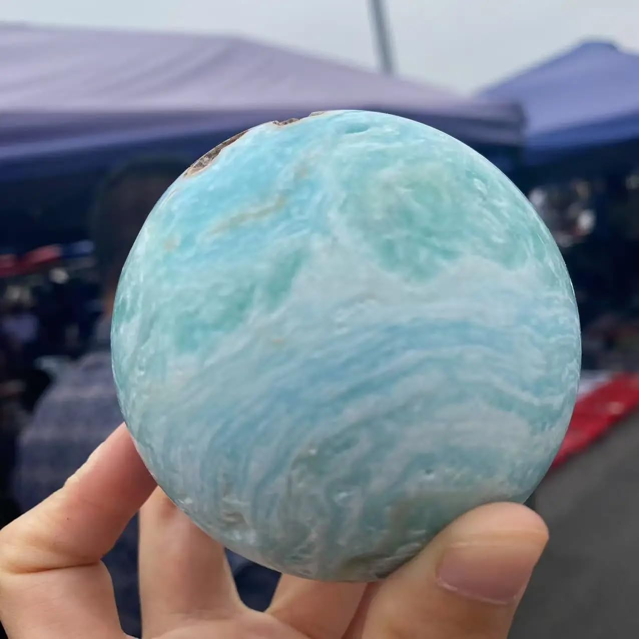 1 pièce de 200 à 300 g de sphères de Cristal de Quartz hémimorphite, Pierres précieuses spirituelles