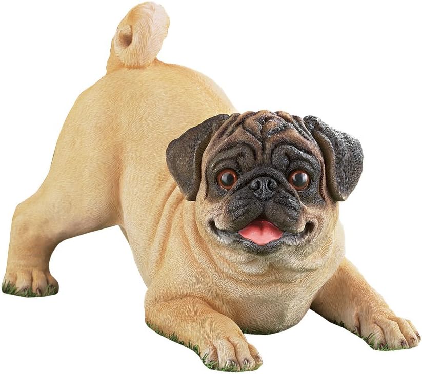 BRISON Collections Etc Playful Percy The Pug Dog Breed Resin Outdoor Garden Statue
