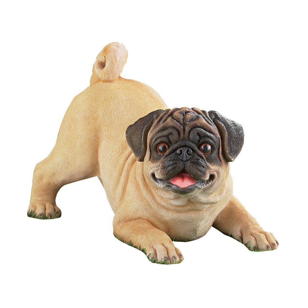 BRISON Collections Etc Playful Percy The Pug Dog Breed Resin Outdoor Garden Statue