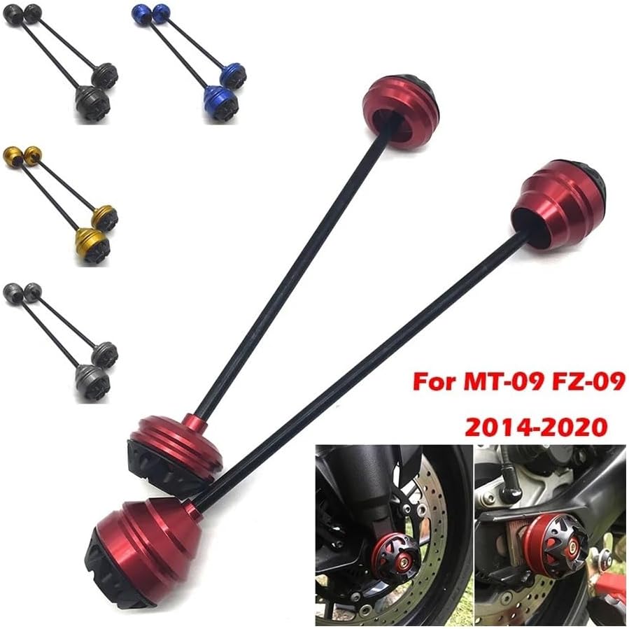 Sliders Axle Motorcycle Front Rear Wheel Axle Fork Crash Slider Stand Screw Swingarm Spools for Yam&aha MT-09 FZ-09 MT09 FZ09 2014-2019 2020