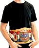 Rock Boxer Championship Belt Adult Black T-Shirt