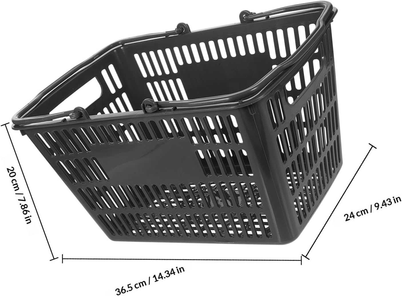 Portable Plastic Shopping Basket with Handle Small Supermarket Grocery Tote for Vegetables and Toiletries Storage Lightweight Organizer Suitable for Kitchen and Market Use