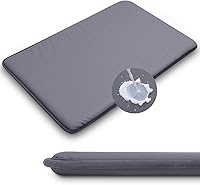 WAYIMPRESS Double-Sided Waterproof Dog Crate Pad 35x22 Inch - Anti-Slip Mat for Medium Large Dogs, Outdoor Kennel Bed, Easy Clean Dark Gray