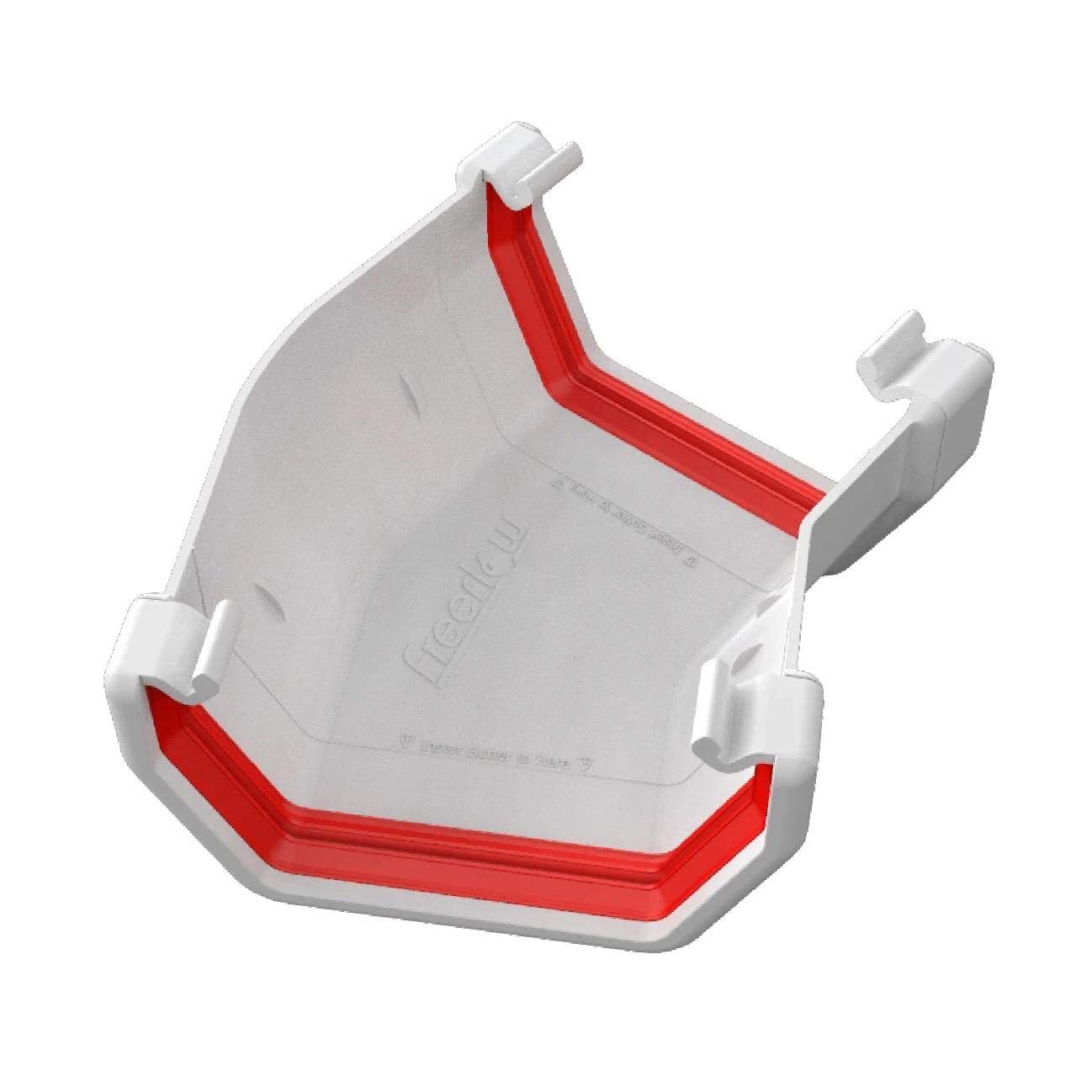 Freeflow White Square Gutter 150 Degree Angle Joint, 114Mm Rain Water Systems