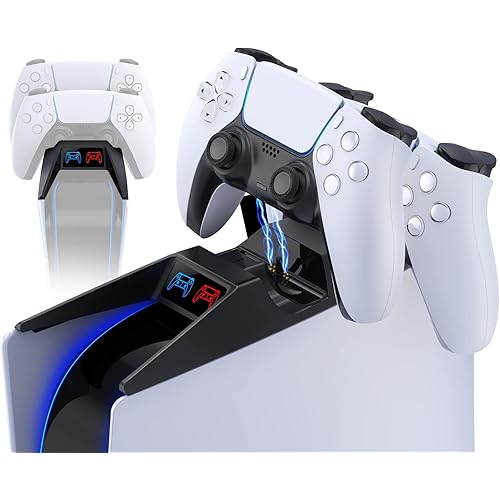 PS5-Controller-Charging-Station, Fast Charging Dock Compatible with PS5 Controller Charger, Replacement for PlayStation 5 DualSense Charging Station（Unavailable PS5 Slim Console）