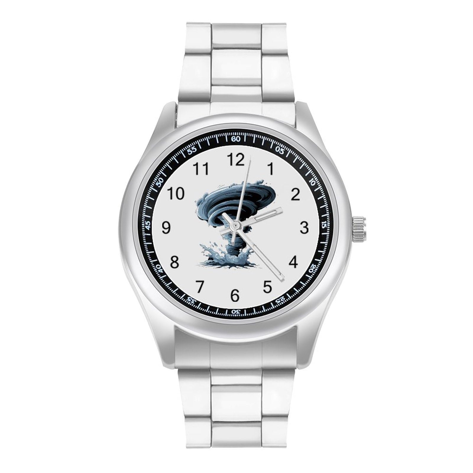 GenericTornado Men's Stainless Steel Quartz Watch Wrist Watches Casual Band Three-Hand Watch