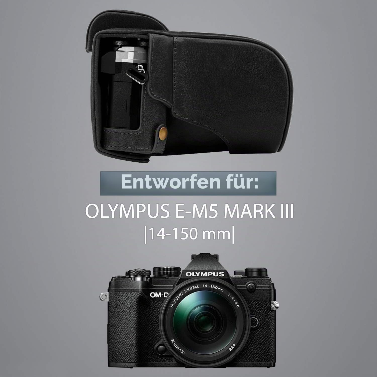 MegaGear Ever Ready MG1862 Kameratasche aus Echtleder – Bild 6