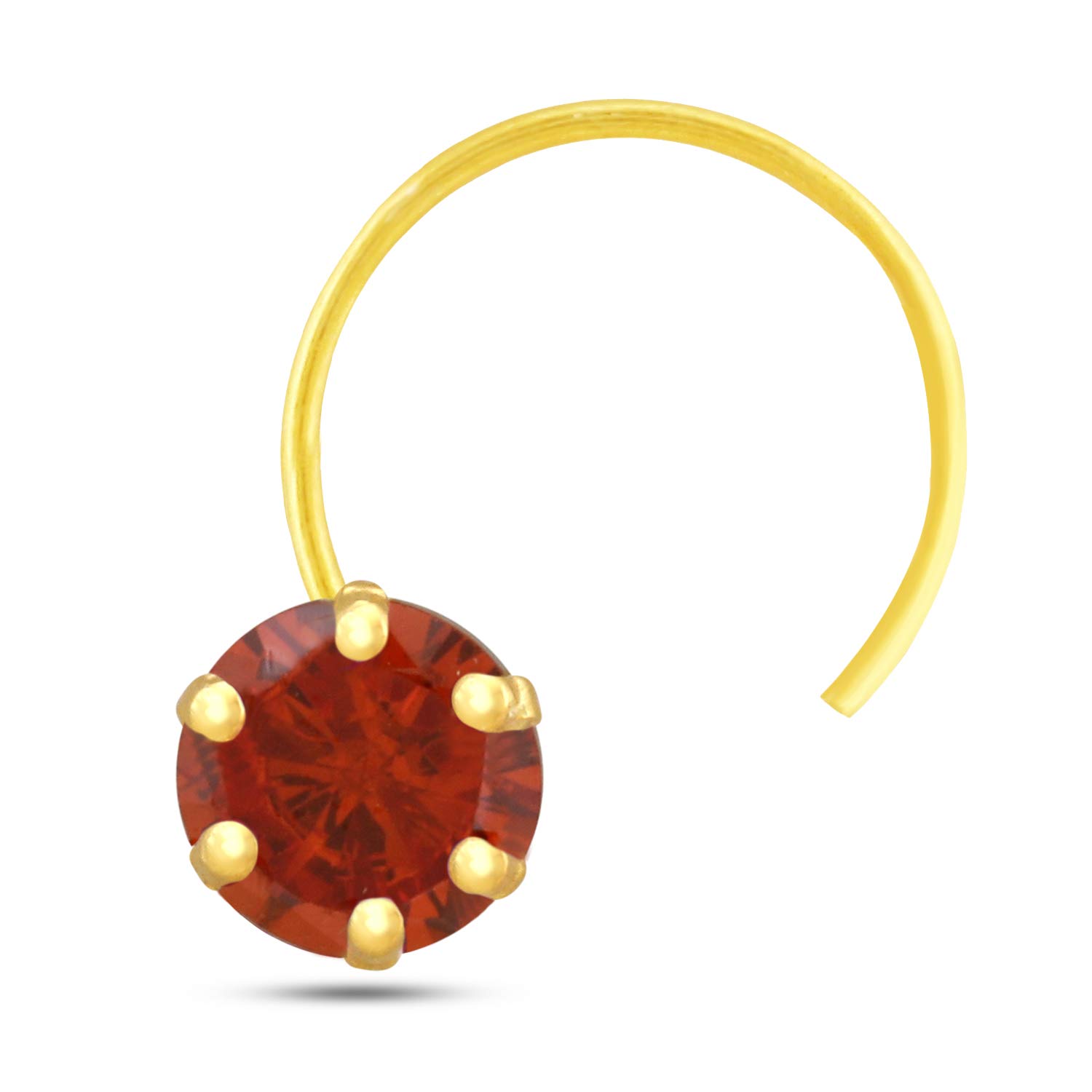 GEHLOT ; OneStep Towards Online Round Teeth 14karat Yellow Gold Nose Pin Wire Taar Stud | Diamond Piercing Nose Stud | For Women and Girls - Orange (B091TSJ43R) Amazon Price History, Amazon Price Tracker