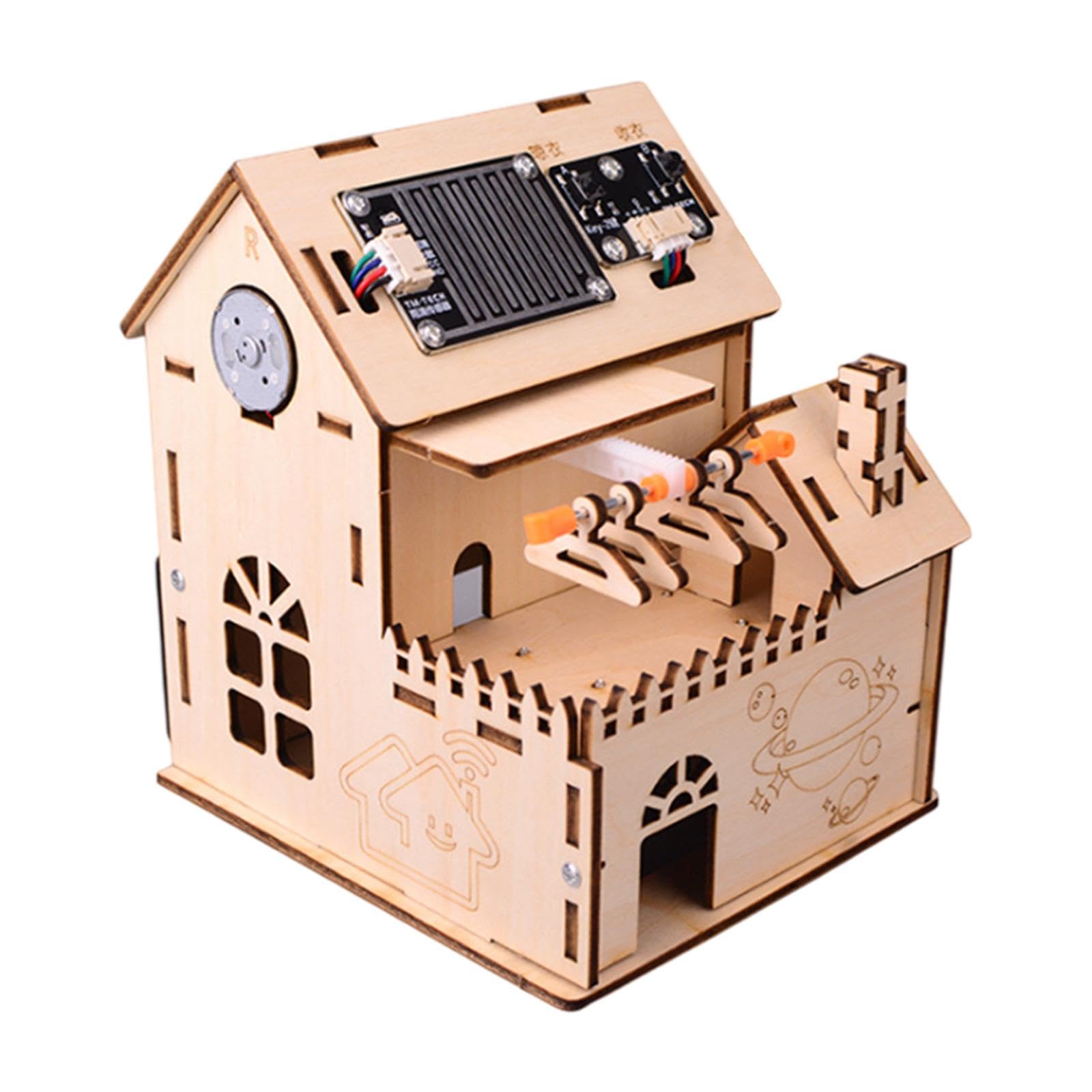 Kit Electrónico DIY para El Hogar con Tendedero Inteligente, Fácil de Ensamblar, Ideal como Material Didáctico para Niños Y Niñas en Edad Escolar a Pa