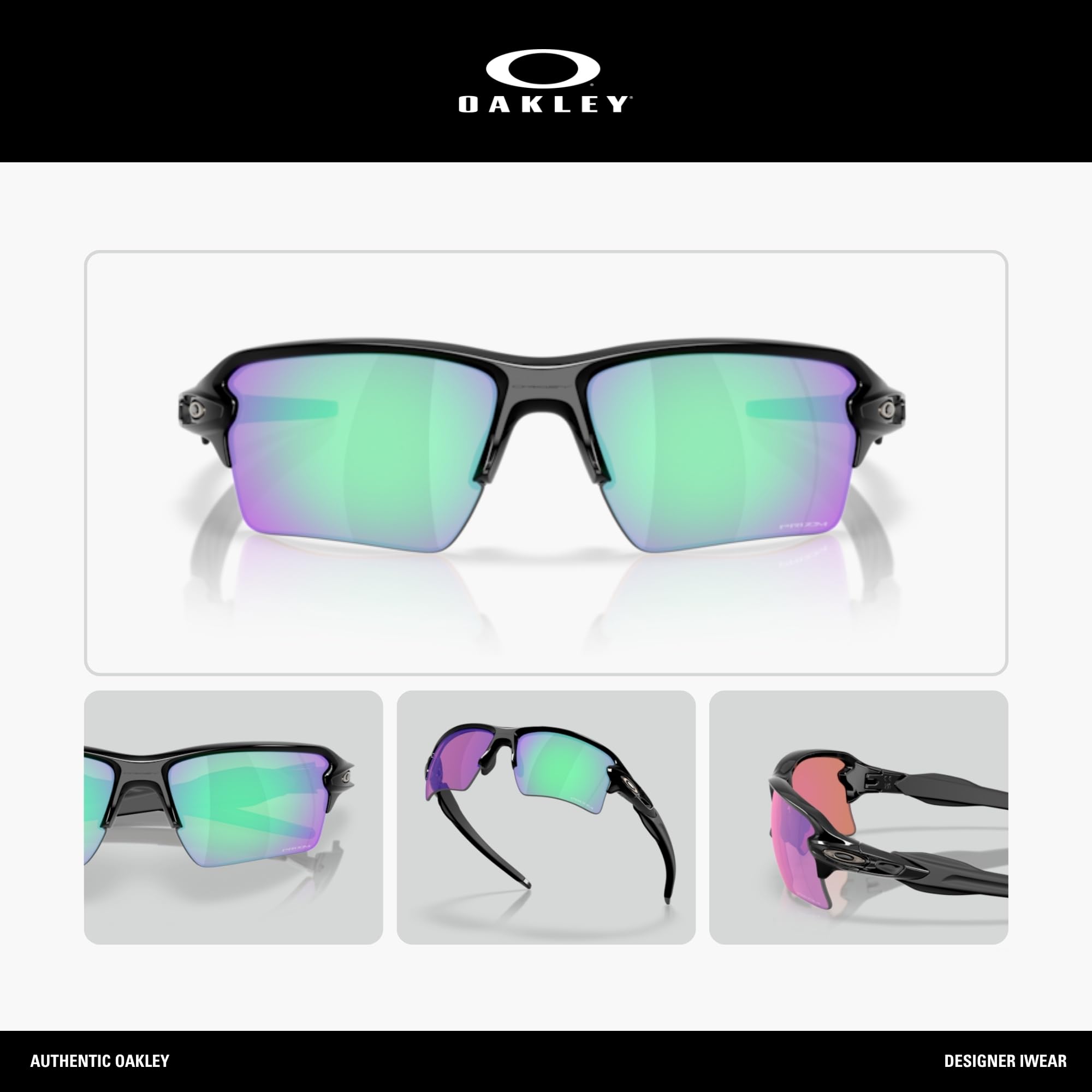 Oakley Prizm męskie okulary przeciwsłoneczne, polerowana czarna oprawka, 63 mm