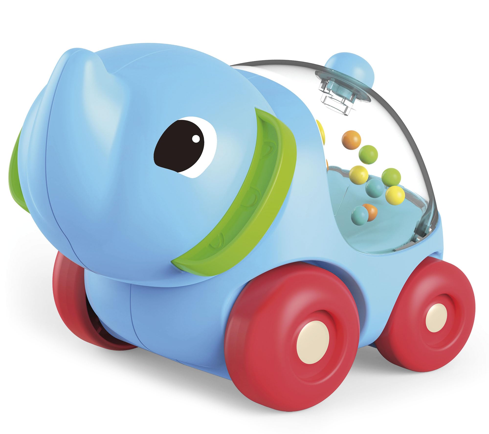 Lisciani - Baby Elephant Car and Puzzle - 2 in 1 - Educational Game - Sensory Development - Small Toy Car with Beads - Gift Idea From 1 to 4 years - Carotina Baby