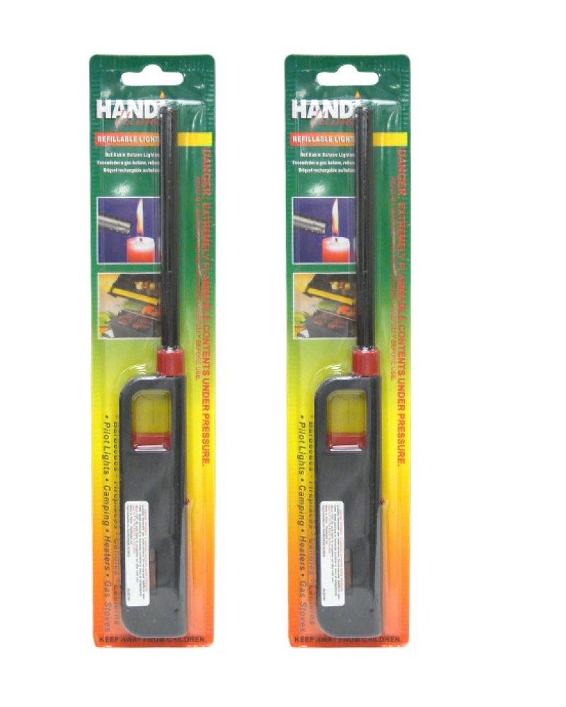 Refillable Lighter for Kitchen Camping Grilling BBQ Home Adjustable Flame 2