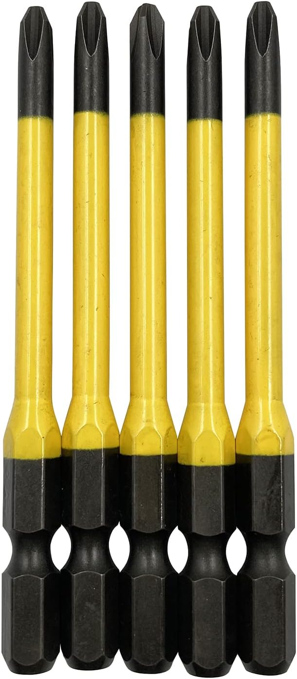 ANEX ACMD5-2082 Color Bit with Steps, +0.08 x 3.2 Inches (2 x 82 mm), Set of 5
