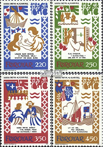 Prophila Collection Danimarca - Isole Faroe 75-78 (completa Edizione) 1982 Medievale Dance Songs (Francobolli per i collezionisti) musica / danza