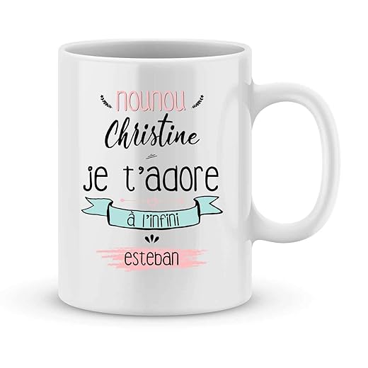 Mug nounou à personnaliser