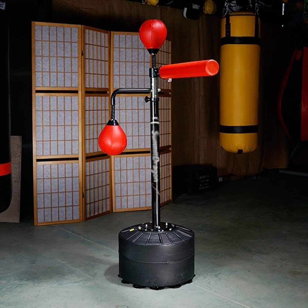 Punch Bag Boxing Kids Boxing Punching Bag Boxing Punch Bag with Reflex Bar, Inflatable Punching Bag,Boxing Reaction Target Rotating Stick, Adjustable Height, Easy Setup &Stress Relief