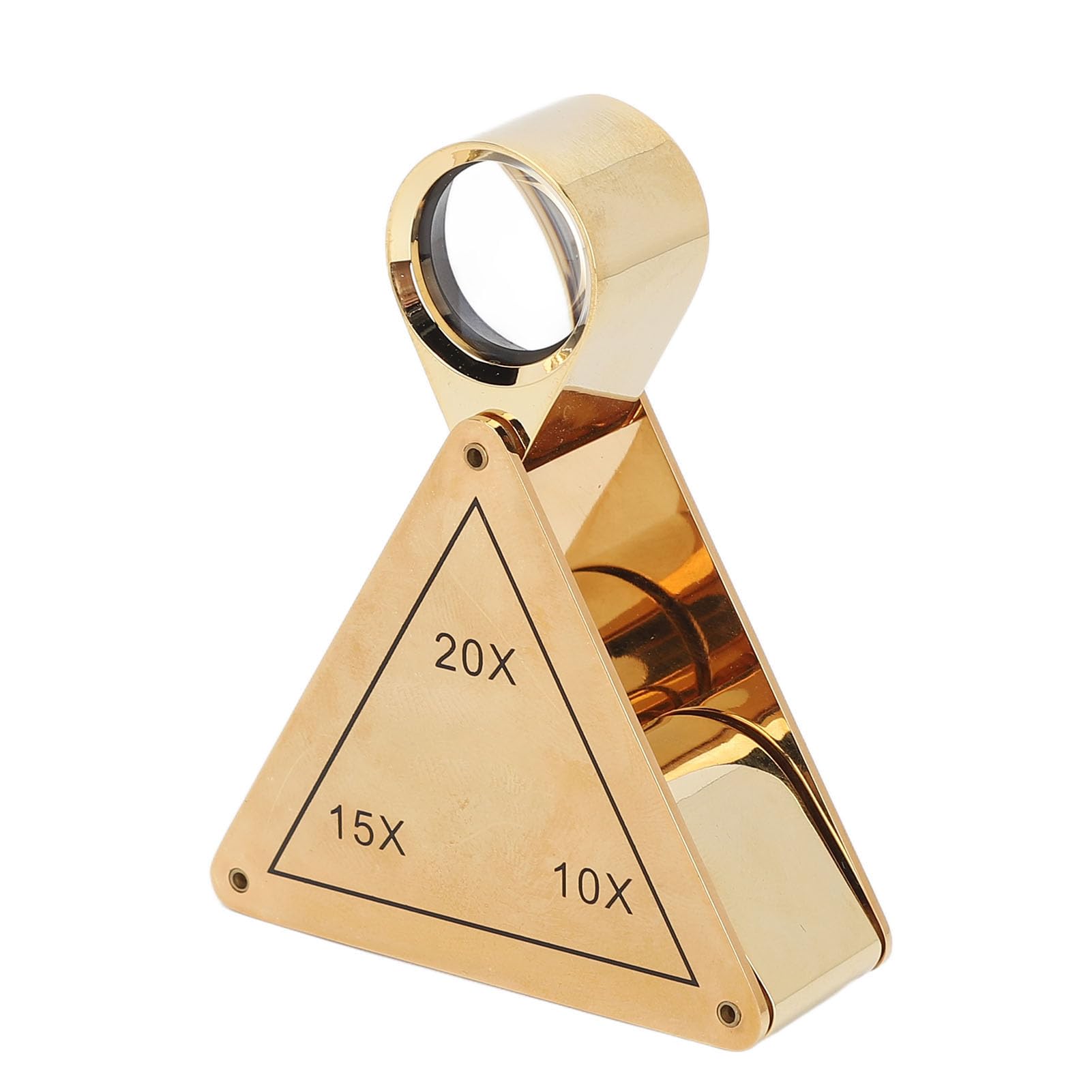 Taschenlupe, 10-Fach, 15-Fach, 20- Faltbare Handlupe, Tragbare Lupe mit Aufbewahrungstasche Zum Lesen, Inspektion, Schmuck, Felduntersuchung, Naharbeit