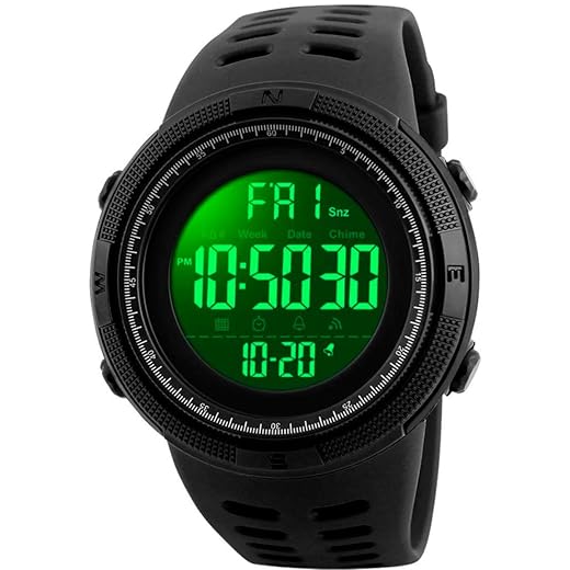 Relógio Masculino Skmei Led Digital 1251 A Prova D’Água - Preto