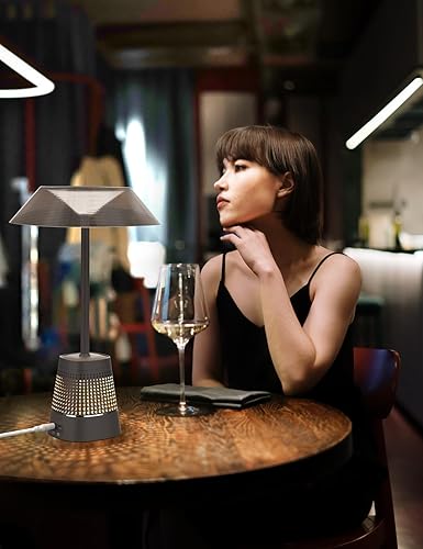 Miniatura 6 de Lámpara de mesita de noche para dormitorio con puerto de carga USB, luz de control táctil para lectura de escritorio, lámpara de mesita de noche