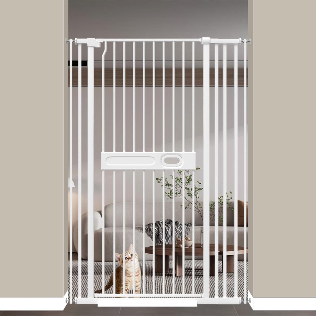 59" Extra Tall Safety Cat Gate 33.5"37.4" Wide Pet Gates