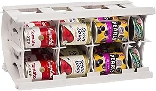 Miniatura 2 de Shelf Reliance Cansolidator - 20 latas, organizador de despensa apilable ajustable para latas, organizador de cocina giratorio de almacenamiento de