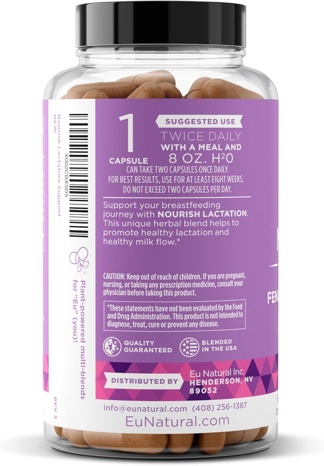 Lactation Supplement, Milk Supply Support for Breastfeeding, 60 Veg Caps — Amazon image 9