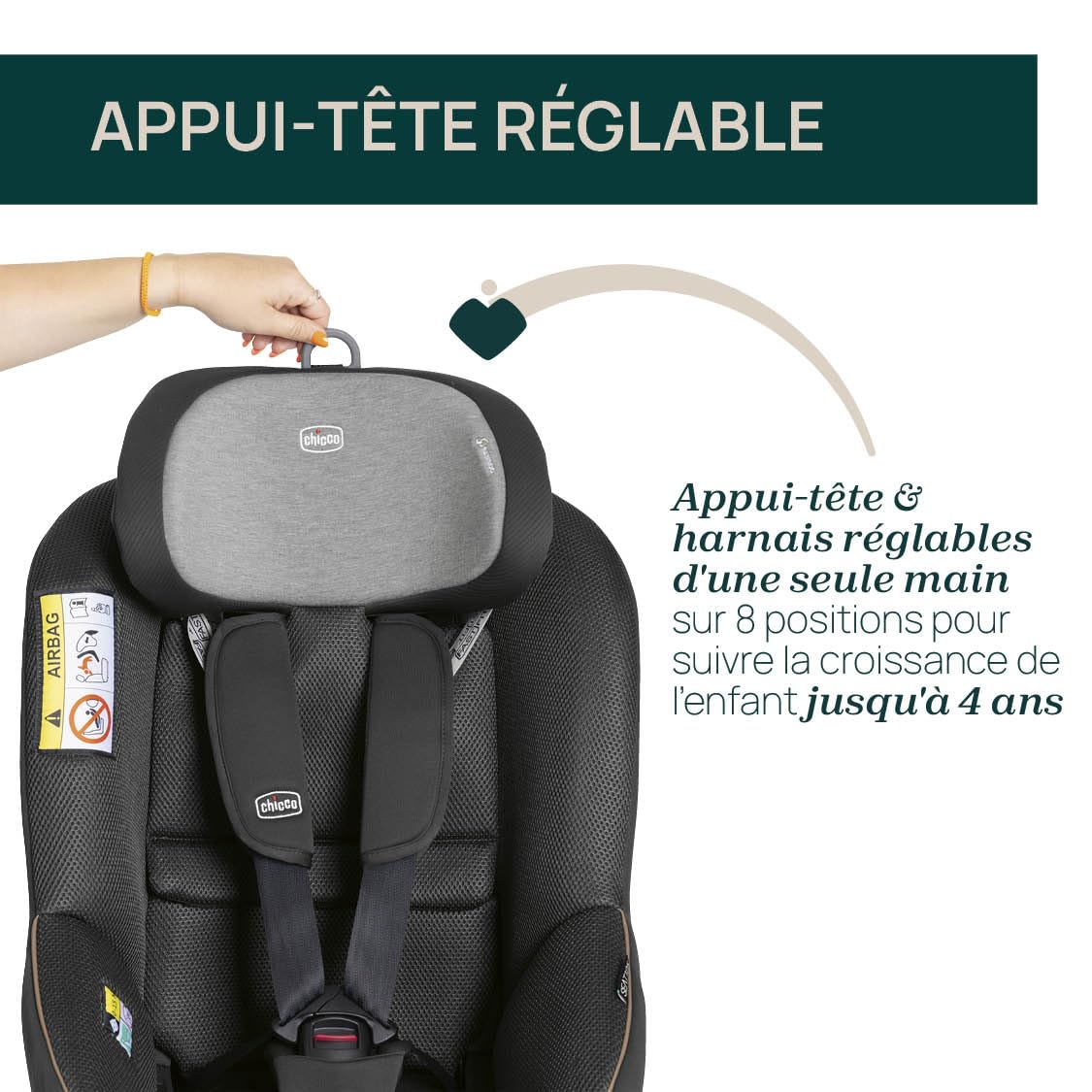 Chicco Seat105 I-Size, Siège Auto Homologué ECE R129/03, Pivotant à 360°, Incliné en 6 Positions, Installation Simple et Rapide, Réducteur Inclus, 40-105cm, Groupe 0/1/2, De 0 à 4 Ans