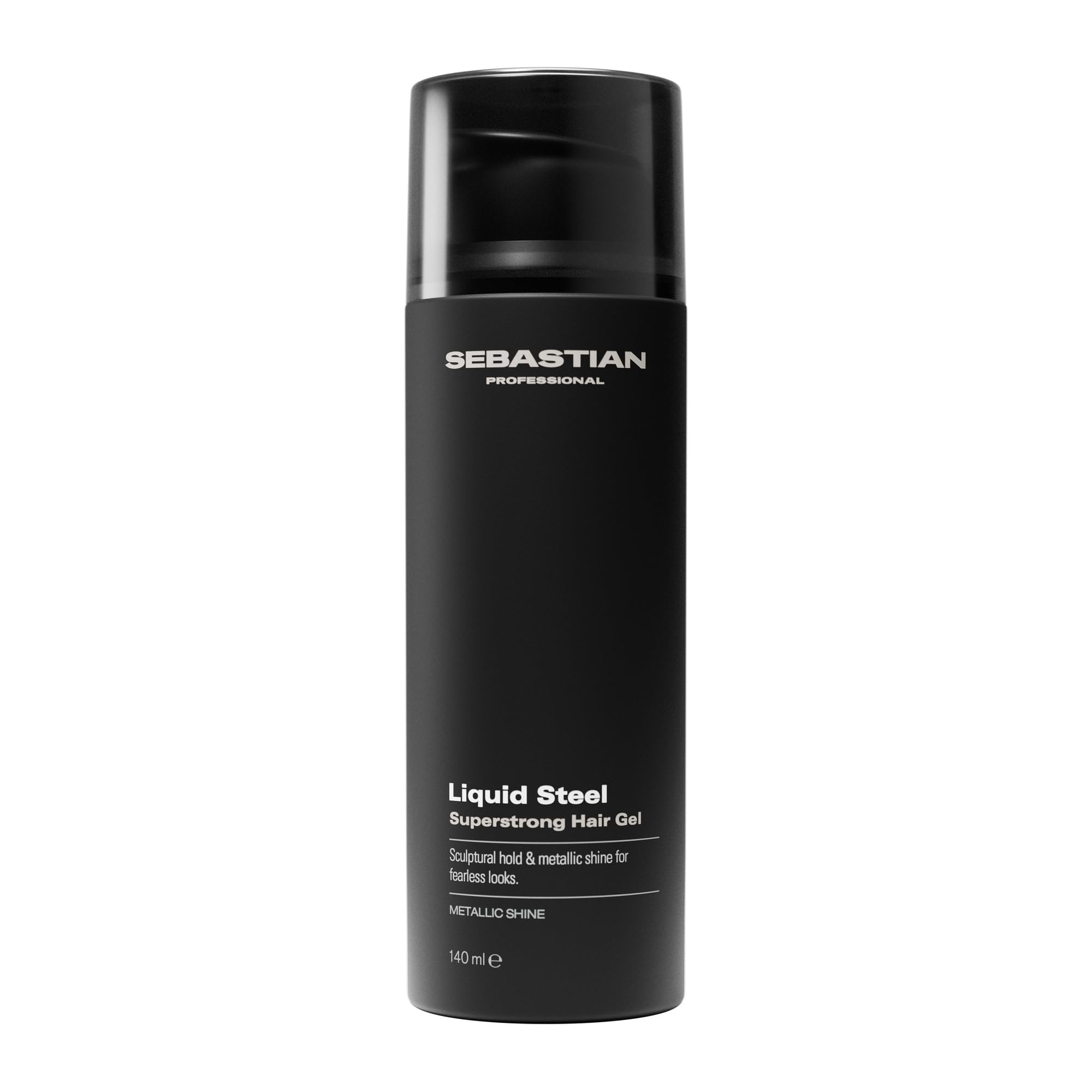 Sebastian Professional Liquid Steel Superstrong Hair Gel – Haargel mit extrastarkem, formbarem Halt & metallischem Glanz für langanhaltendes Styling – 140 ml