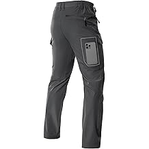 Hiking Pants Men Stretch: Breathable Waterproof Quick Dry Lightweight Nylon Spandex Pants for Fishing Travel