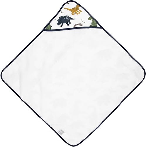 Miniatura 2 de Little Unicorn Toalla de baño con capucha de muselina de algodón y rizo para bebé, 100% muselina de algodón y rizo, extrasuave y absorbente, recién