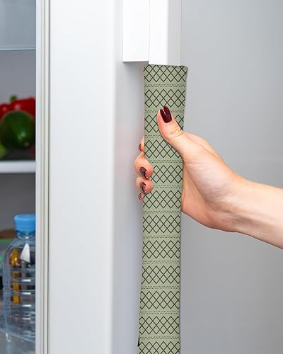 Miniatura 2 de Juego de 2 fundas para manijas de puerta de refrigerador verde salvia para lavavajillas, microondas, horno, nevera, estufa, electrodomésticos,