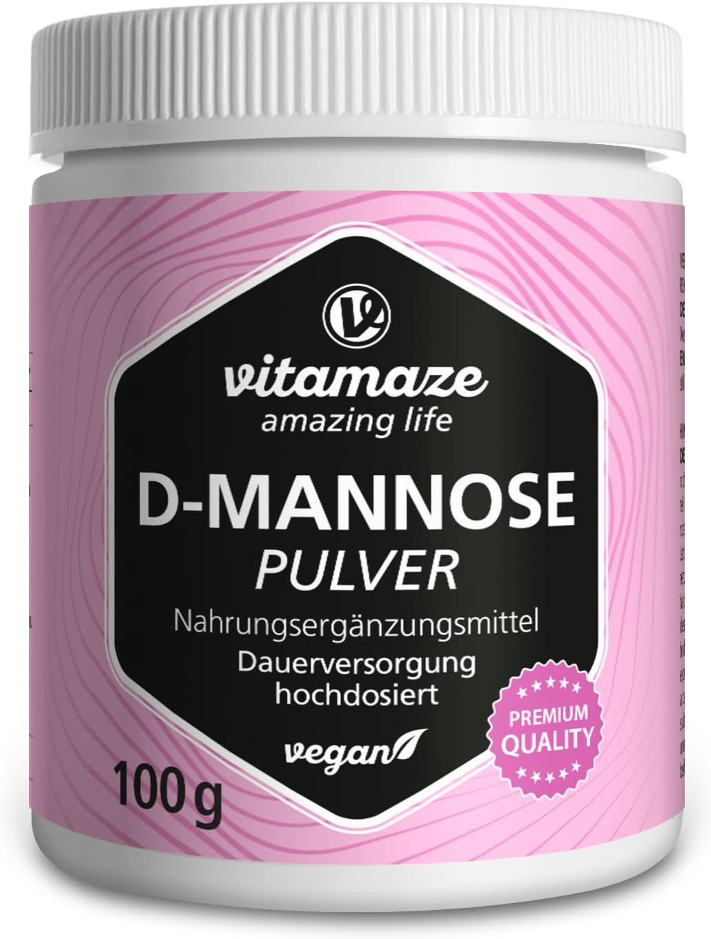 D Mannose Powder 2000 mg High Strength & Vegan Cranberry Substitute